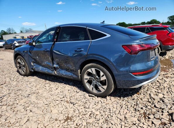WA12AAGE1MB022137 2021 AUDI E-TRON Blue Задня ліва чверть