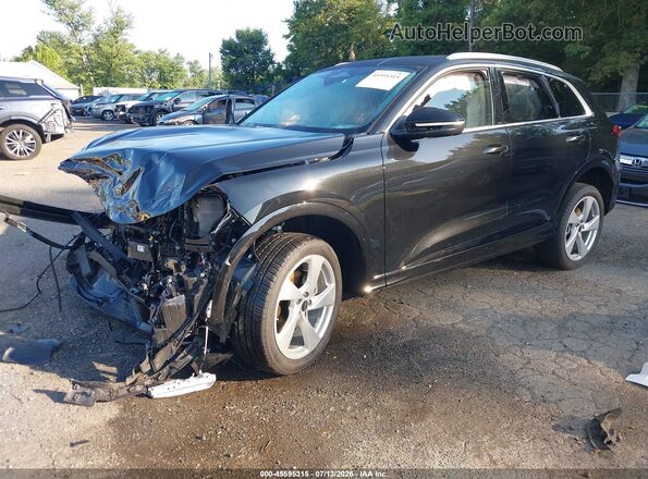 WA12AAGU2S2106987 2025 AUDI ALL Black Առջևի ձախ երեք քառորդ տեսարան