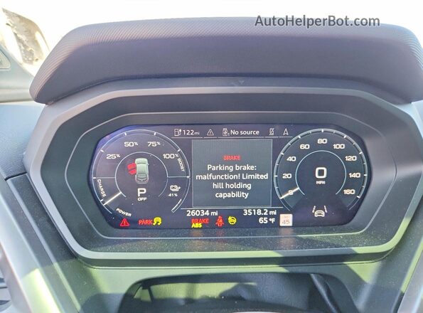 WA132BFZ7PP020766 2023 AUDI Q4 Blue Widok zestawu wskaźników