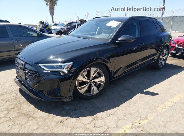 WA14AAGE6RB036650 2024 AUDI Q8 E-TRON Black Առջևի ձախ երեք քառորդ տեսարան