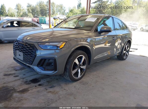 WA15AAFY0P2064196 2023 AUDI Q5 Gray წინა მარცხენა ხედი სამი მეოთხედიდან