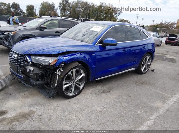 WA15AAFY2M2074773 2021 AUDI Q5 Синий Передняя левая четверть