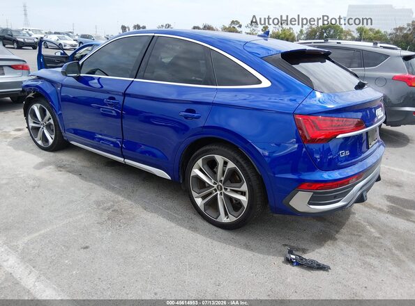 WA15AAFY2M2074773 2021 AUDI Q5 Синий Задняя левая четверть