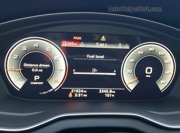 WA15AAFY8P2029888 2023 AUDI Q5 Gray Vista del cuadro de instrumentos
