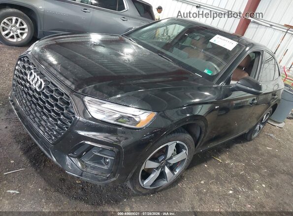 WA15ABFY7N2046085 2022 AUDI Q5 Black წინა მარცხენა ხედი სამი მეოთხედიდან