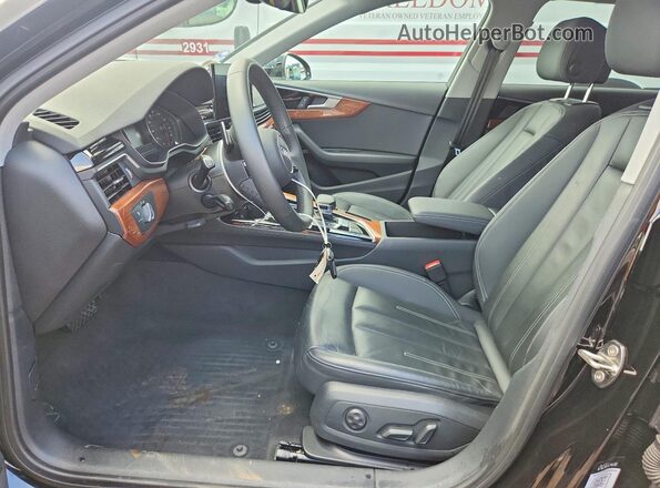 WA17AAF43PA057660 2023 AUDI A4 Black წინა სალონის ხედი