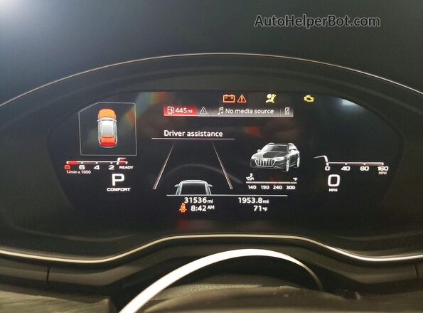 WA18AAF40PA074257 2023 AUDI A4 Gray Widok zestawu wskaźników