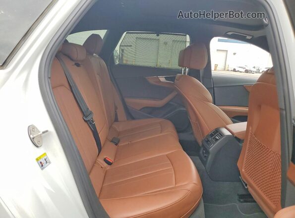 WA18AAF41MA086249 2021 AUDI A4 White უკანა სავარძლების ხედი