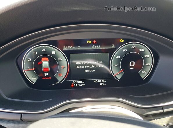 WA18AAF42MA049985 2021 AUDI A4 Silver ხელსაწყოთა პანელის ხედი