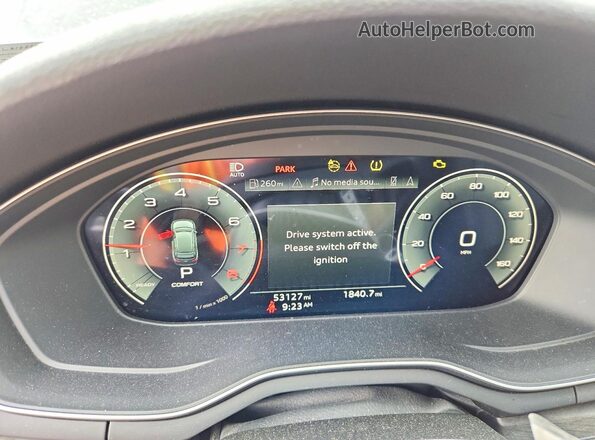 WA18AAF42MA063076 2021 AUDI A4 Black Widok zestawu wskaźników