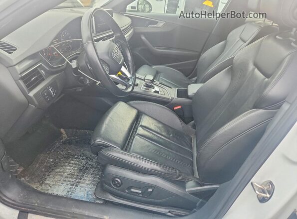 WA18NAF41HA114349 2017 AUDI A4 White წინა სალონის ხედი