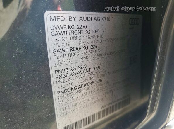 WA19NAF49HA044362 2017 AUDI A4 Серый Вид подкапотного пространства