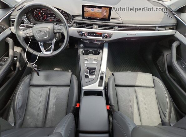 WA19NBF4XKA110219 2019 AUDI A4 Charcoal Vista del salpicadero