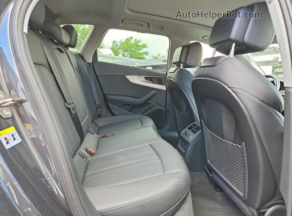 WA19NBF4XKA110219 2019 AUDI A4 Charcoal Vista de los asientos traseros