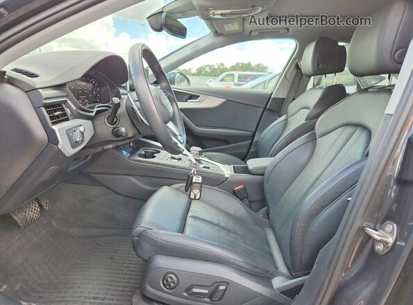 WA19NBF4XKA110219 2019 AUDI A4 Charcoal Vista interior delantera