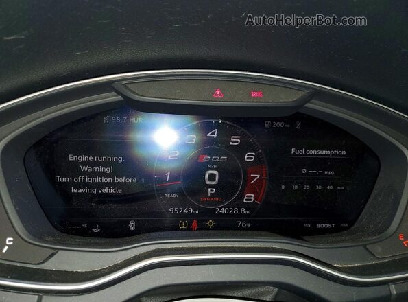 WA1A4AFY5J2008171 2018 AUDI SQ5 Синий Вид щитка приборов