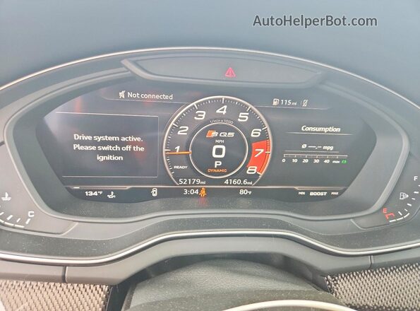 WA1A4AFY6J2200652 2018 AUDI SQ5 White Vista del cuadro de instrumentos
