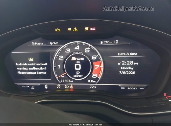 WA1A4AFYXJ2008909 2018 AUDI SQ5 Черный Вид задних сидений
