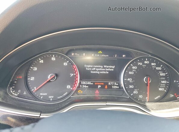 WA1AAAF73JD012823 2018 AUDI Q7 Серый Вид щитка приборов