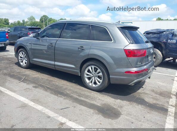 WA1AAAF74JD001040 2018 AUDI Q7 Gray Trasero izquierdo
