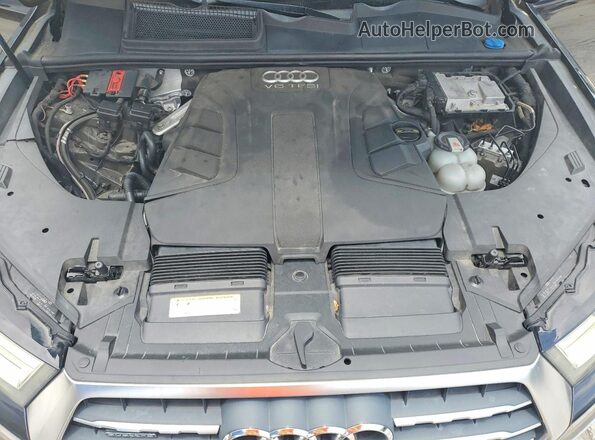 WA1AAAF74JD012264 2018 AUDI Q7 Black Engine compartment view