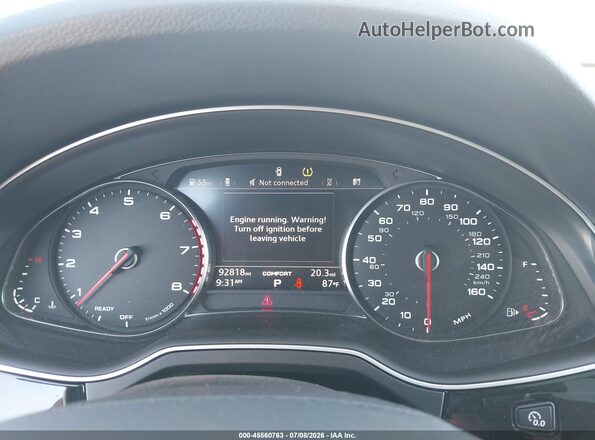 WA1AAAF77KD006976 2019 AUDI Q7 White Vista de los asientos traseros