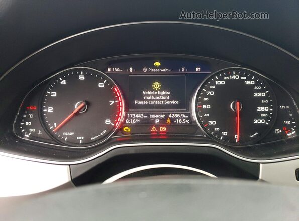 WA1AAAF7XHD013574 2017 AUDI Q7 Синий Вид щитка приборов