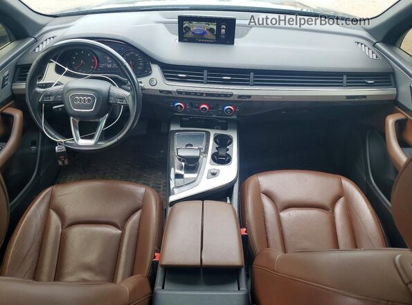 WA1AAAF7XHD013574 2017 AUDI Q7 Синий Вид панели приборов