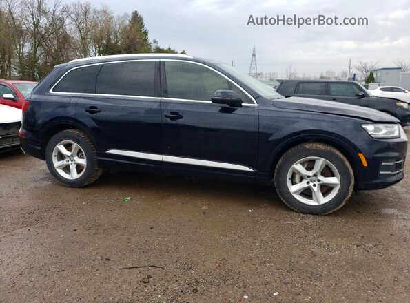 WA1AAAF7XHD013574 2017 AUDI Q7 Синий Передняя правая четверть
