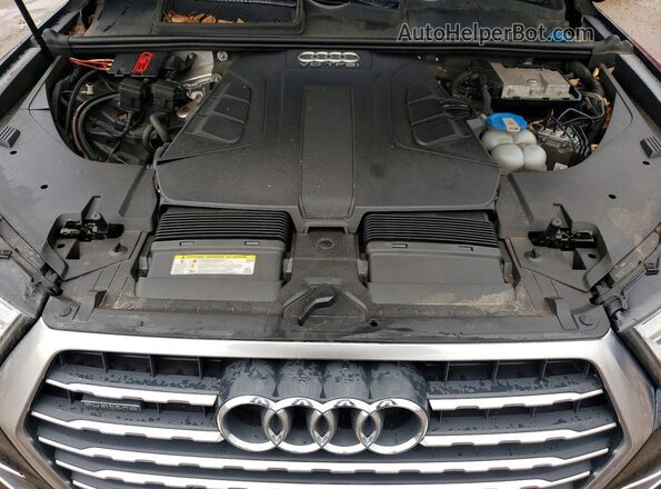 WA1AAAF7XHD013574 2017 AUDI Q7 Синий Вид подкапотного пространства