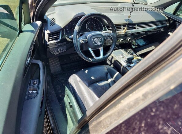 WA1AAAF7XKD000962 2019 AUDI Q7 Charcoal Dashboard view