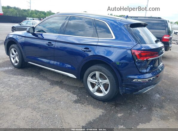WA1AAAFY3M2019523 2021 AUDI Q5 Синий Задняя левая четверть
