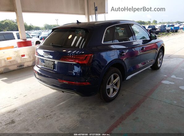 WA1AAAFY3M2053185 2021 AUDI Q5 Синий Задняя правая четверть