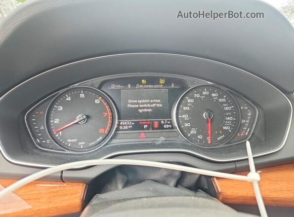 WA1AAAFY3M2135532 2021 AUDI Q5 Black Вид щитка приладів