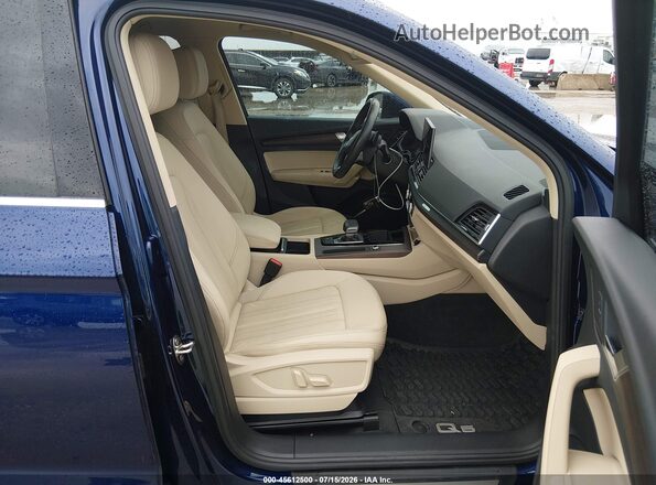 WA1AAAFY4M2110879 2021 AUDI Q5 Blue წინა სალონის ხედი