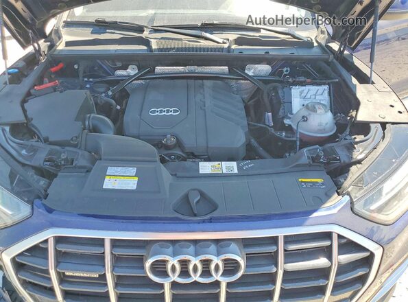 WA1AAAFY6M2124783 2021 AUDI Q5 Blue Widok komory silnika