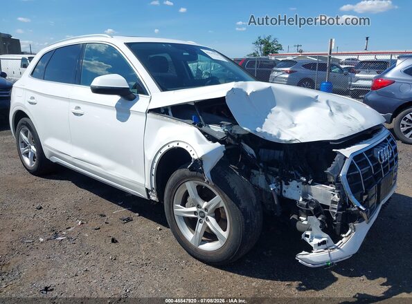 WA1AAAFY9M2113700 2021 AUDI Q5 White Instrument cluster view