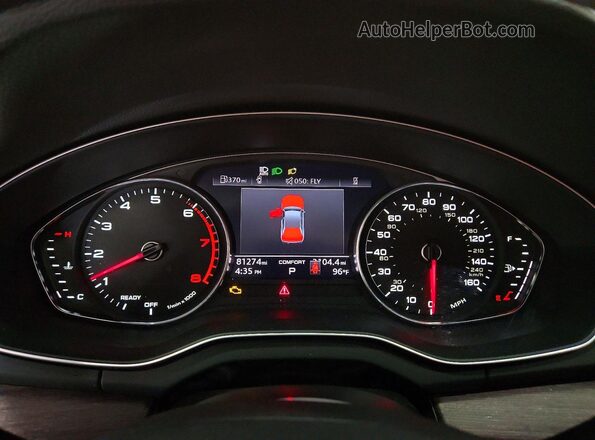 WA1AAAFYXM2004209 2021 AUDI Q5 Белый Вид щитка приборов