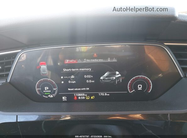 WA1AAAGE1MB010971 2021 AUDI E-TRON Черный Вид задних сидений