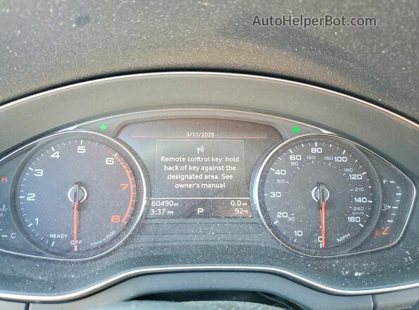 WA1ABAFY4P2116800 2023 AUDI Q5 Black ხელსაწყოთა პანელის ხედი
