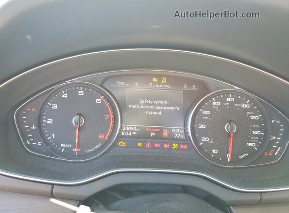 WA1ABAFY7P2000636 2023 AUDI Q5 Black Вид щитка приладів
