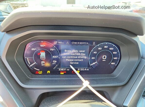 WA1ACBFZ2PP050004 2023 AUDI Q4 Blue Widok zestawu wskaźników