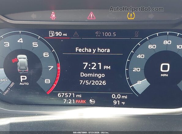 WA1AECF30L1125145 2020 AUDI Q3 Gray 