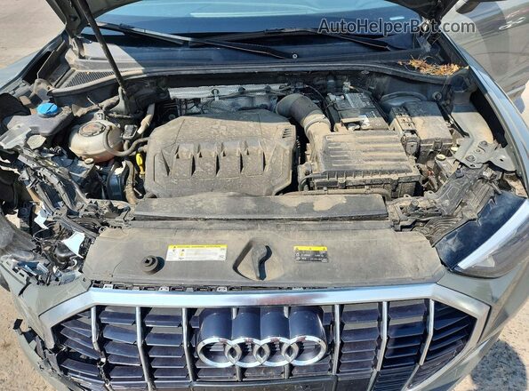 WA1AECF31L1053727 2020 AUDI Q3 Gray Widok komory silnika