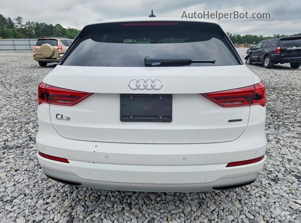 WA1AECF33L1077141 2020 AUDI Q3 White Հետևի տեսք