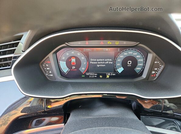 WA1AECF33N1009781 2022 AUDI Q3 Black Vista del cuadro de instrumentos