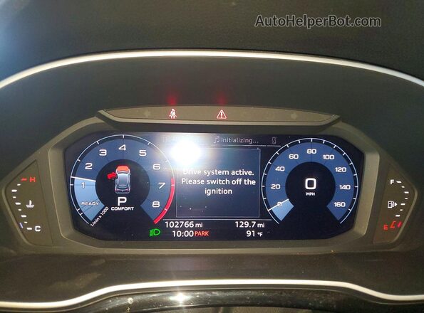 WA1AECF36K1076483 2019 AUDI Q3 White ხელსაწყოთა პანელის ხედი