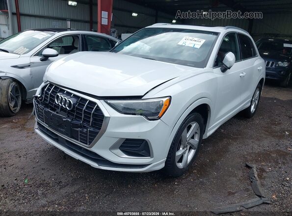 WA1AECF36L1053979 2020 AUDI Q3 White Передня ліва чверть