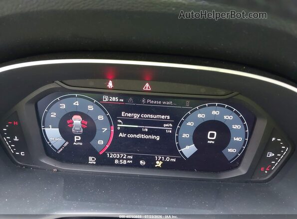 WA1AECF36L1053979 2020 AUDI Q3 White Вид задніх сидінь