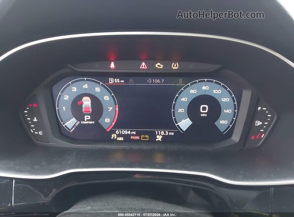 WA1AECF38L1003407 2020 AUDI Q3 White Вид задніх сидінь